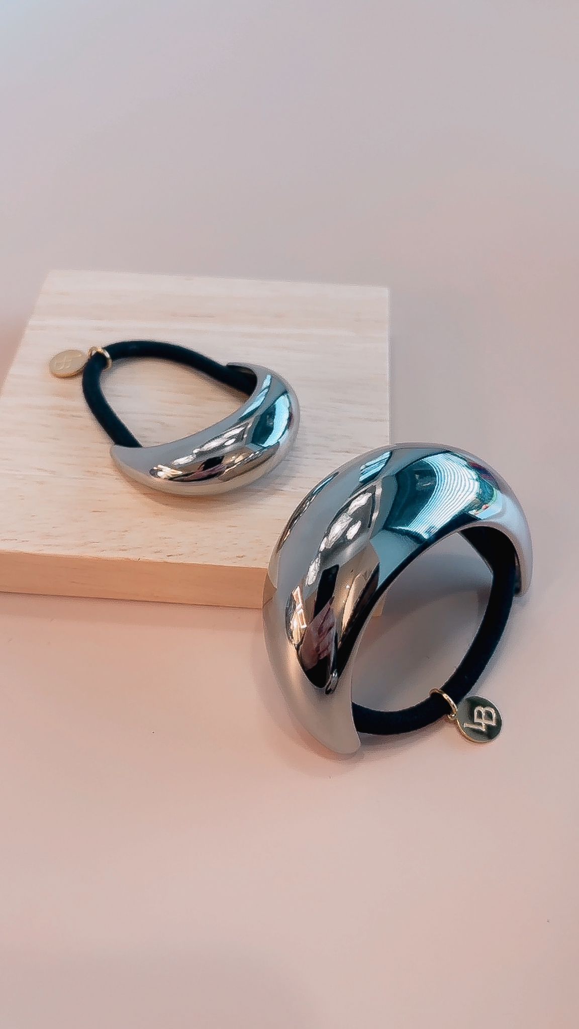 ELASTIQUE MOON XL - ARGENTÉ – Image 2