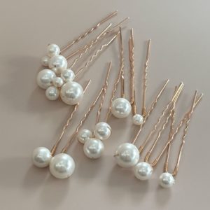 ENSEMBLE DE 9 PICS A CHIGNON PEARL